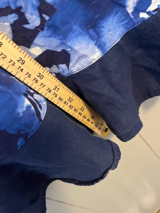 Tommy Bahama Fresco Floral Print  Sleeveless Midi Round Neck Dress Flared Hem M - Picture 5 of 6